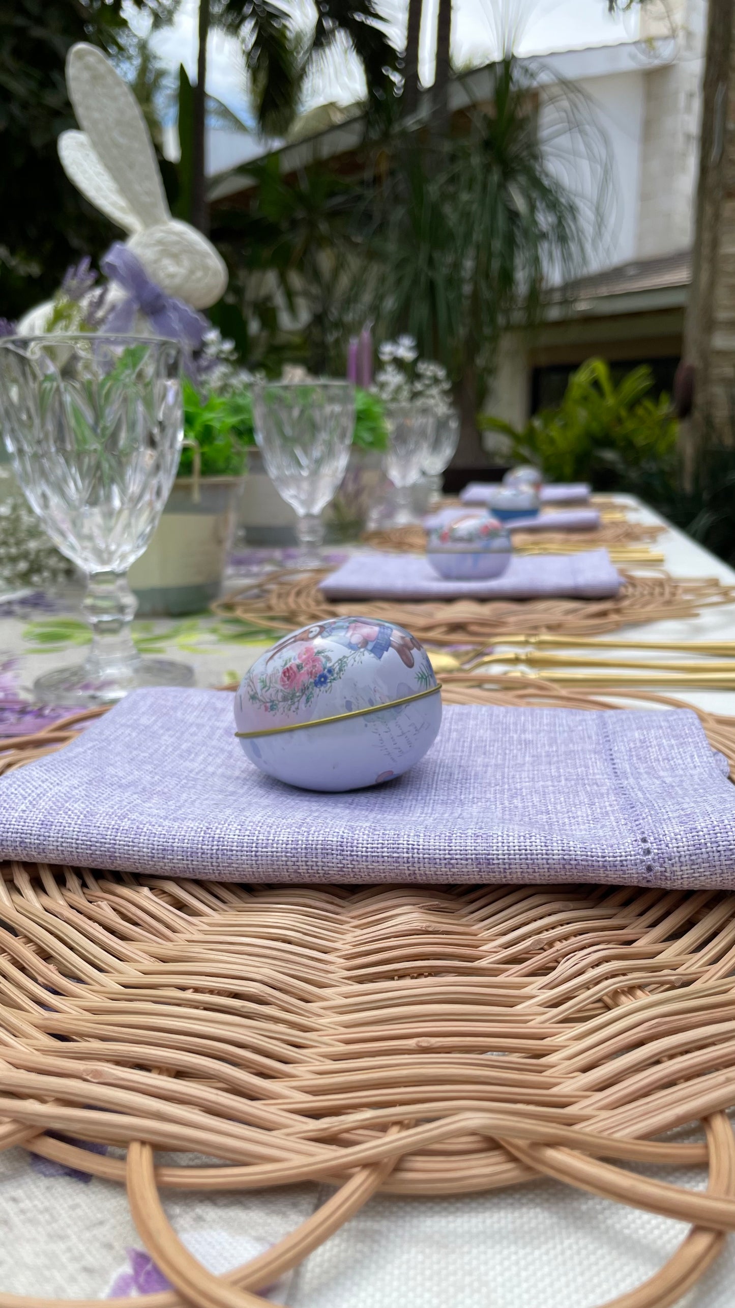 6 HUEVOS DE PASCUA (RELLENABLES) / 6 COSTALITOS DE YUTE