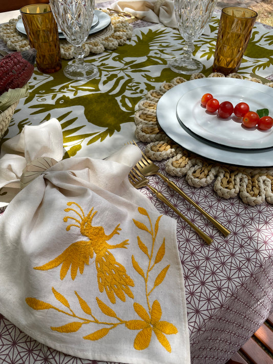 Servilletas bordadas Tenangos (4pz)