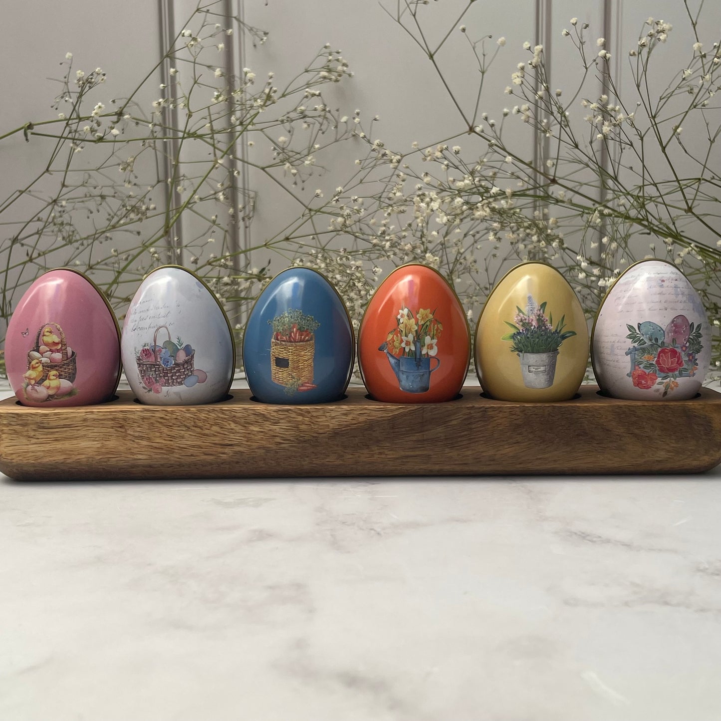 6 HUEVOS DE PASCUA (RELLENABLES) / 6 COSTALITOS DE YUTE