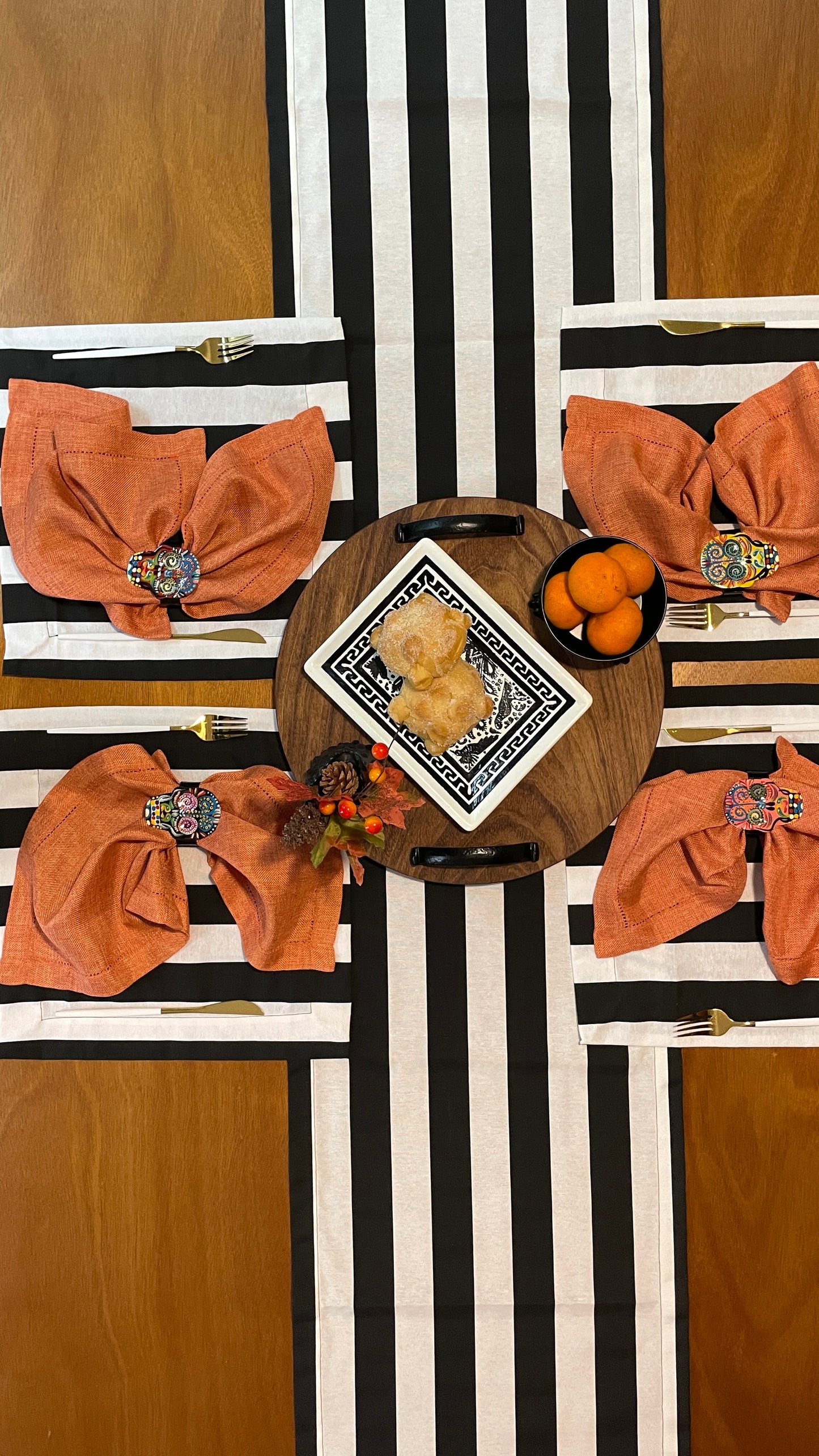 Individual Rayas Negras (4 PZ)