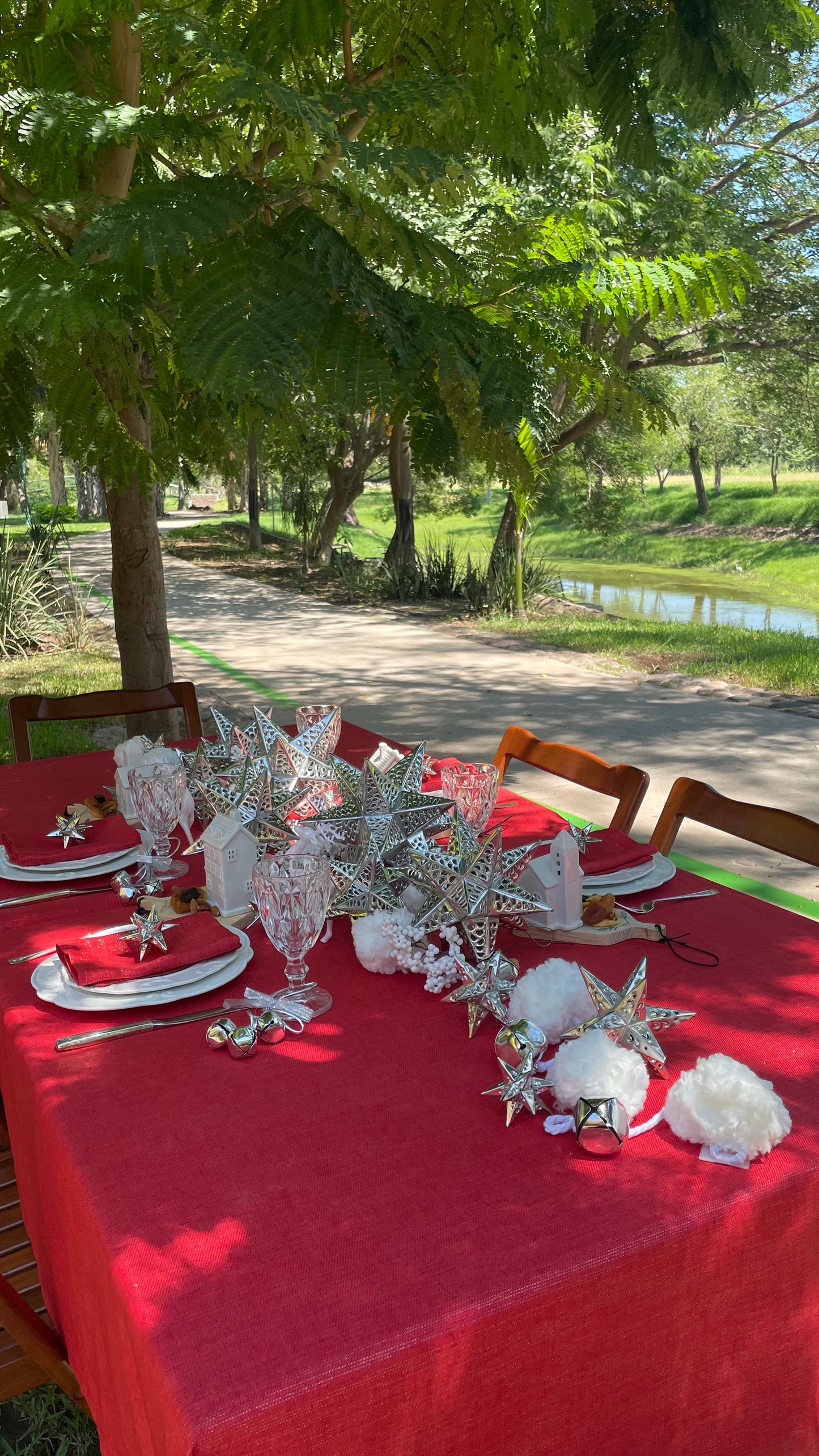 GUIRNALDA POMPONES Y CASCABELES PLATA