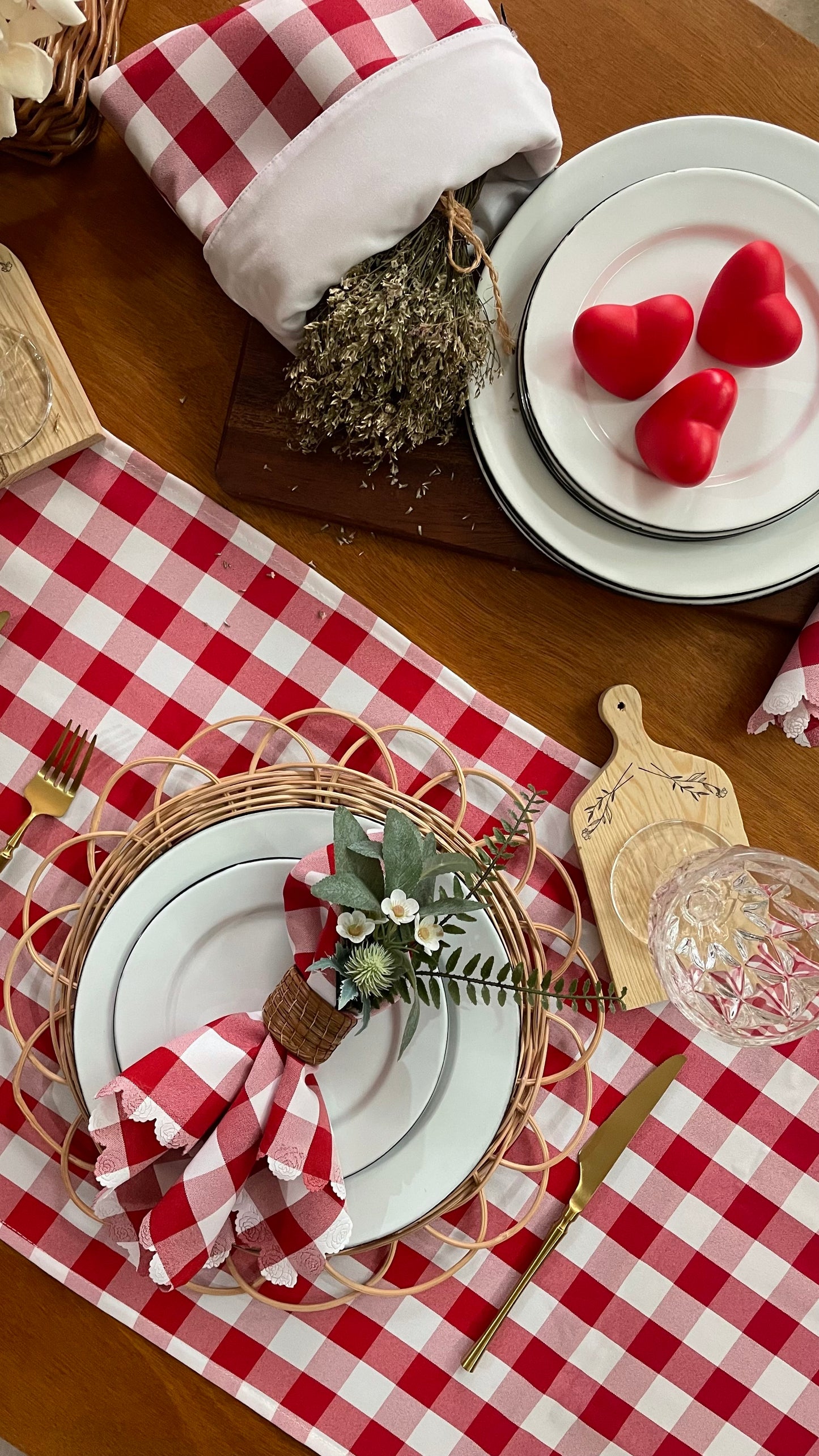 SERVILLETA COQUETTE ROJA  (4PZ)