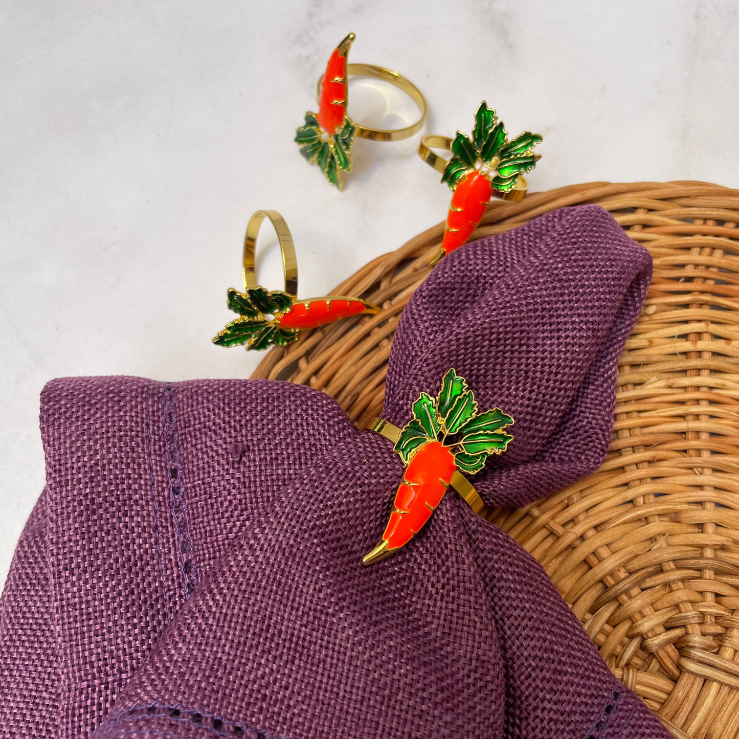 SERVILLETEROS ZANAHORIA (4 PZ)