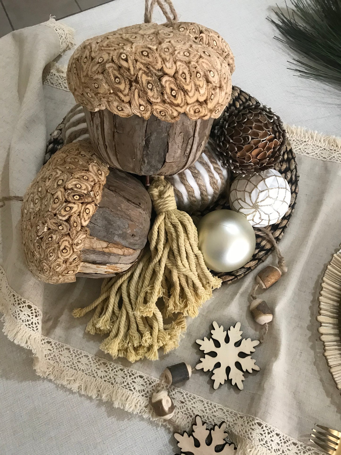 SERVILLETERO MOTAS ORO (2 PZ)