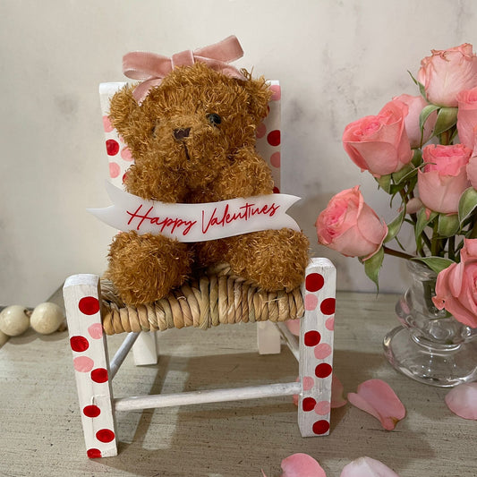 ACCESORIO SILLITA CON OSITO SAN VALENTÍN