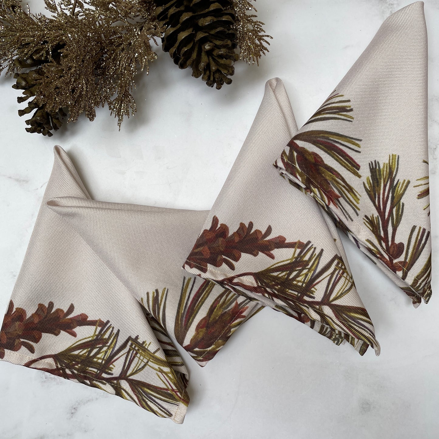 SERVILLETA PINECONES (4 PZ)