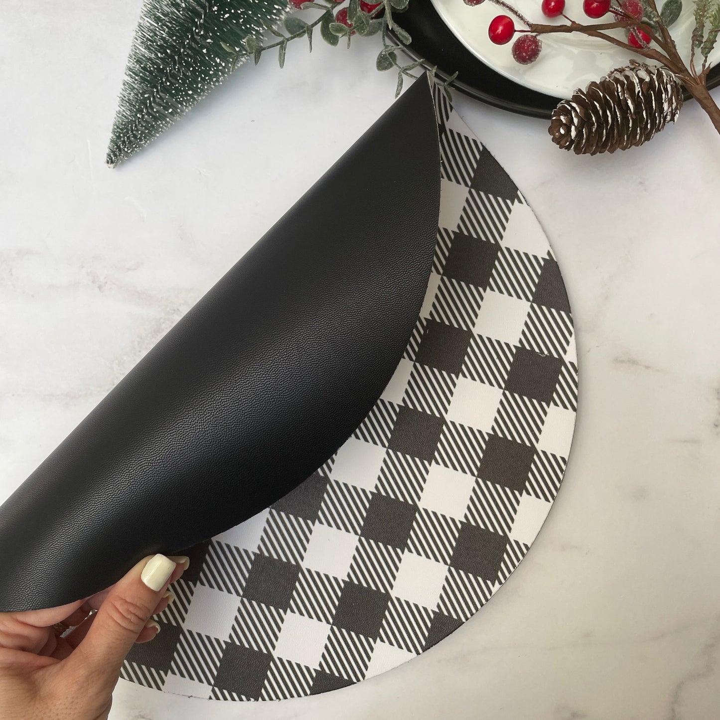 INDIVIDUAL DOBLE VISTA VINIPIEL PICNIC (4 PZ)