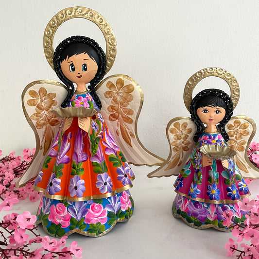 ANGELITOS VELADORAS(2 Tamaños)