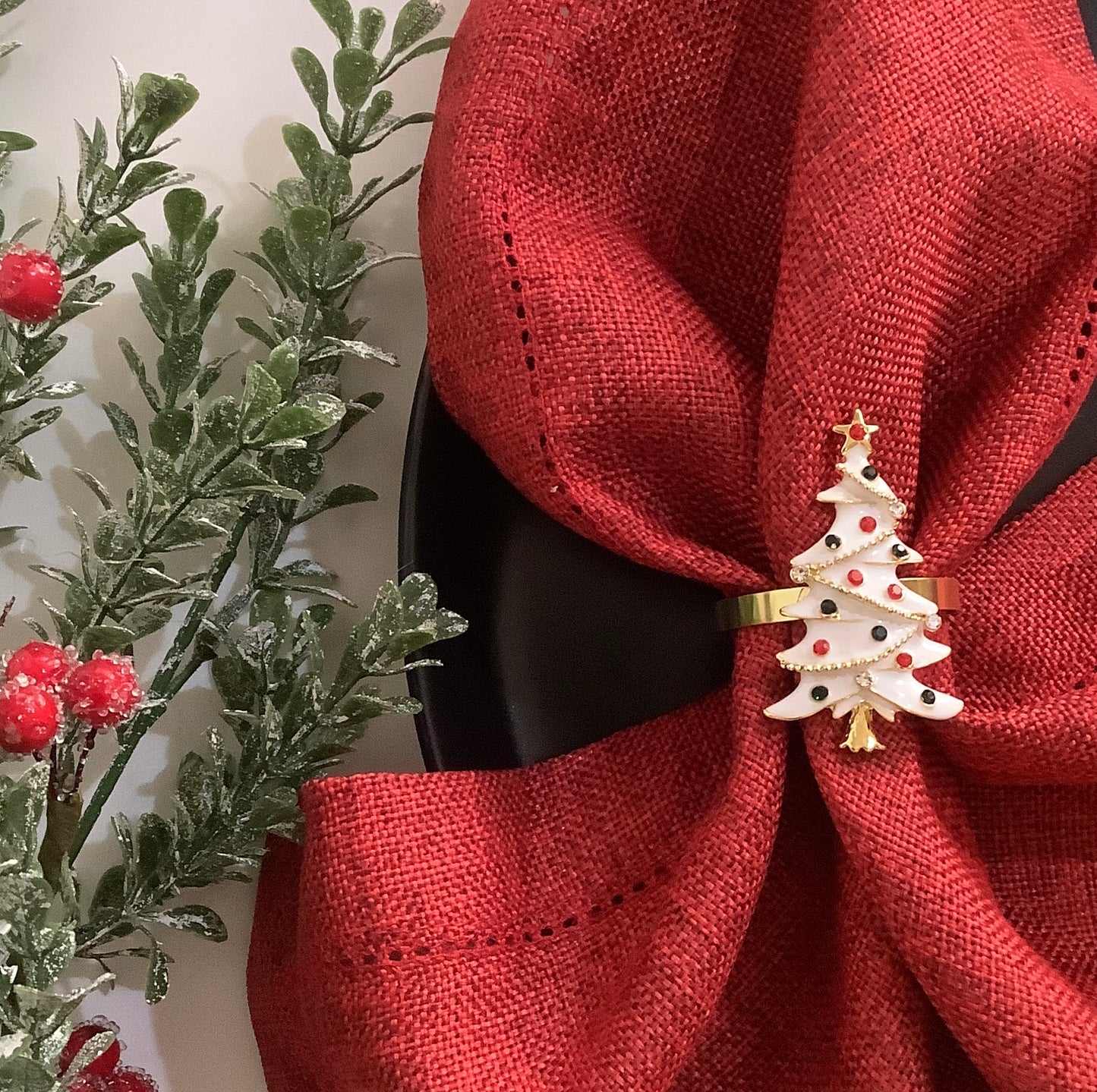 SERVILLETERO PINITOS BLANCOS (4 PZ)