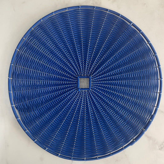 PLATO BASE AZUL  (4PZ)