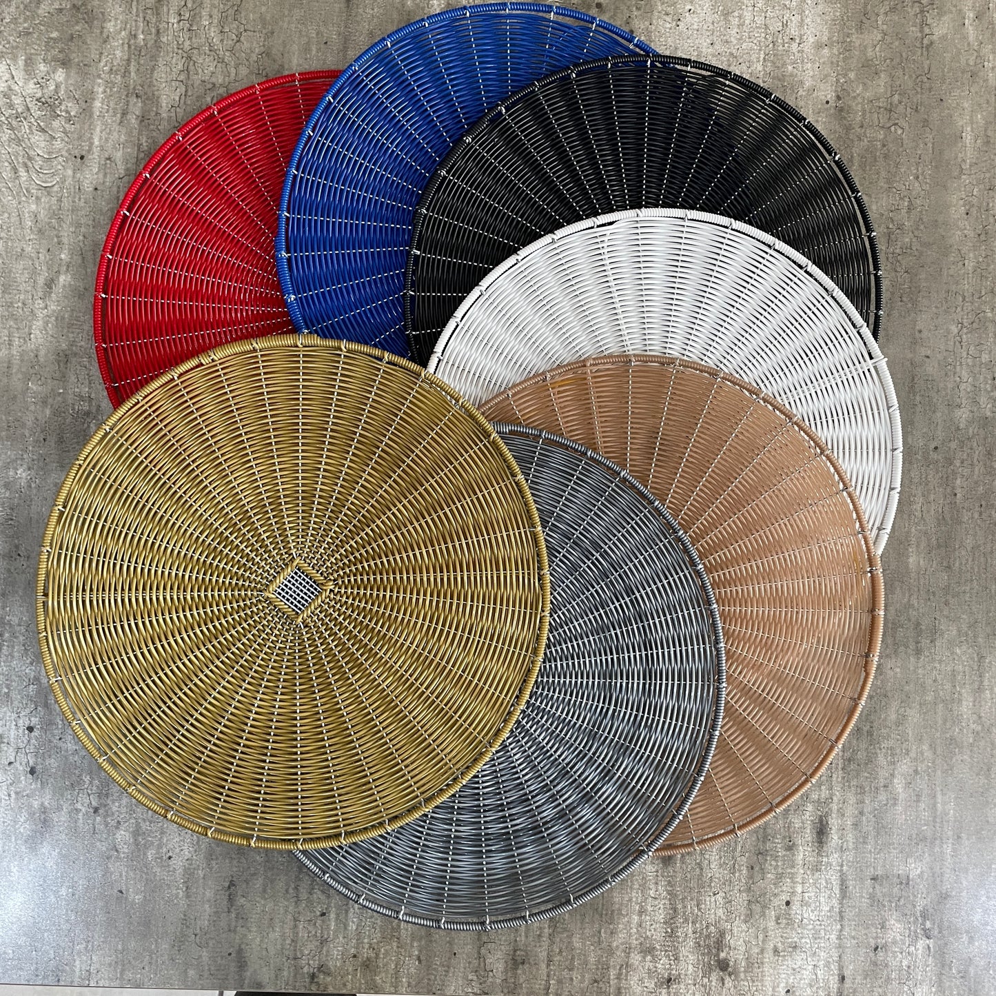 PLATO BASE AZUL (4PZ)