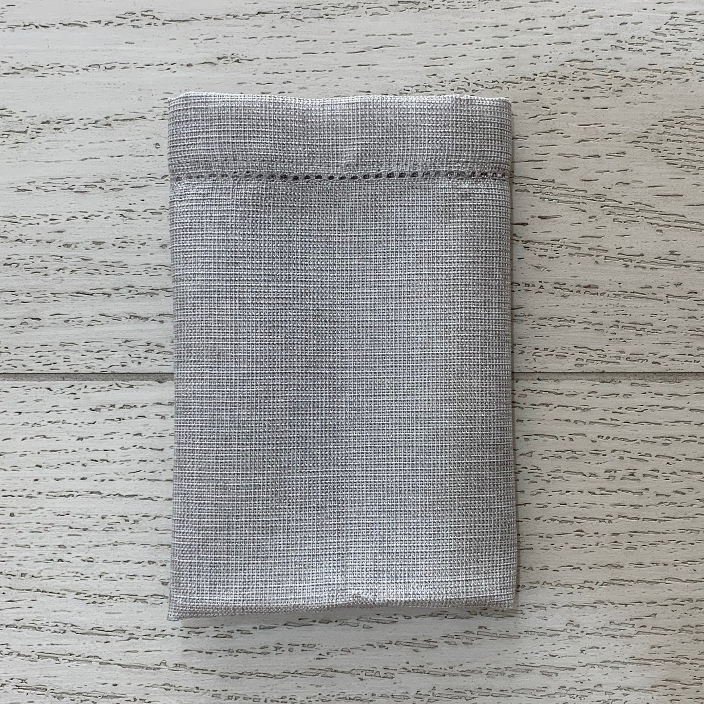 SERVILLETA LINO VINTAGE METÁLICO PLATA (4 PZ)