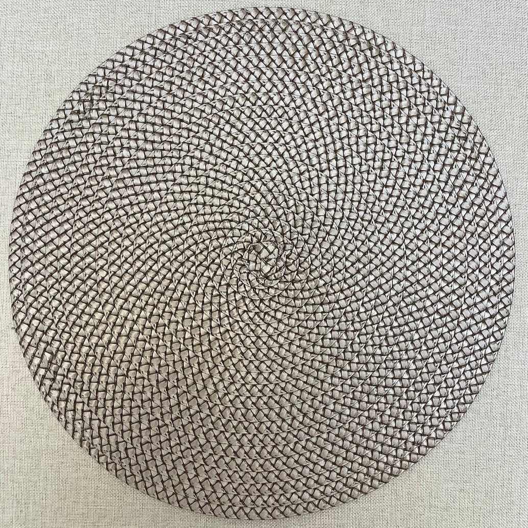 INDIVIDUAL PVC TRENZADO (4 PZ) (Colores)