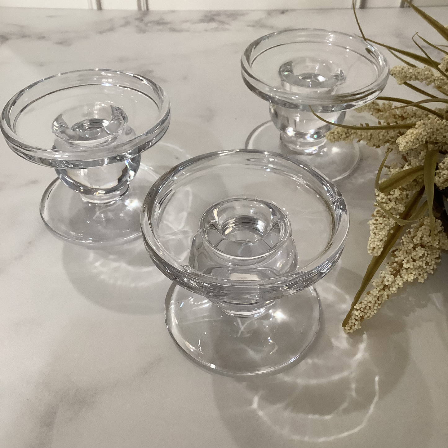 CANDELERO VIDRIO BAJO