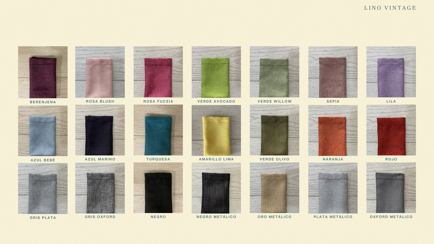 COSTALITO COLECCIÓN LINO VINTAGE POMPÓN (Colores)