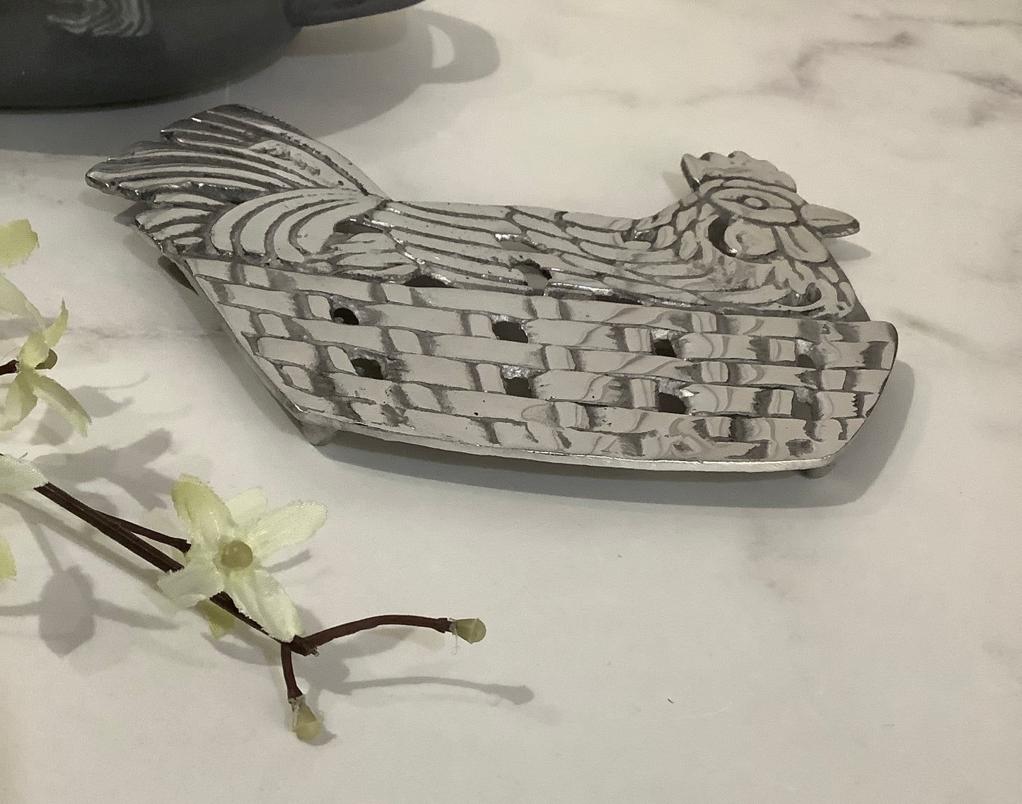 PORTACALIENTES PEWTER GALLINA