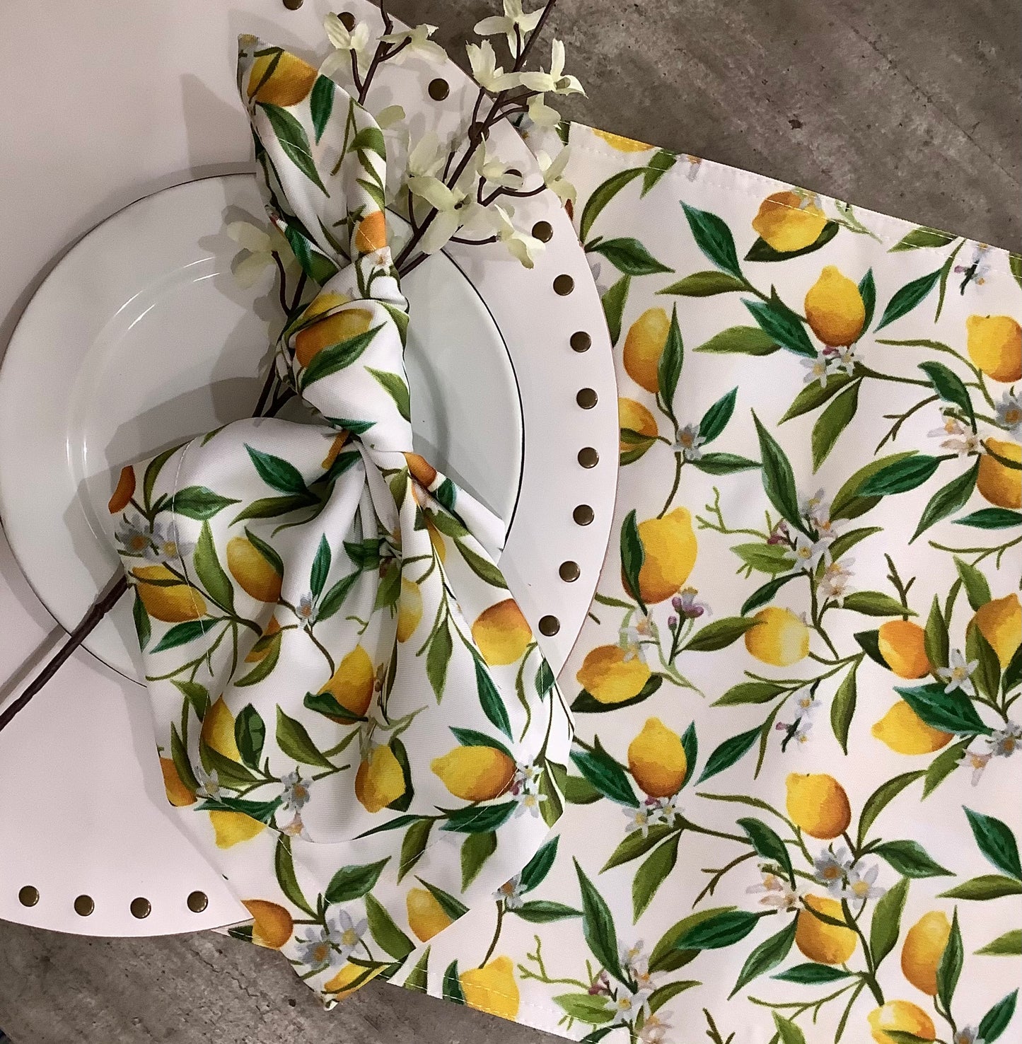 CAMINO DE MESA LIMONES BLANCO