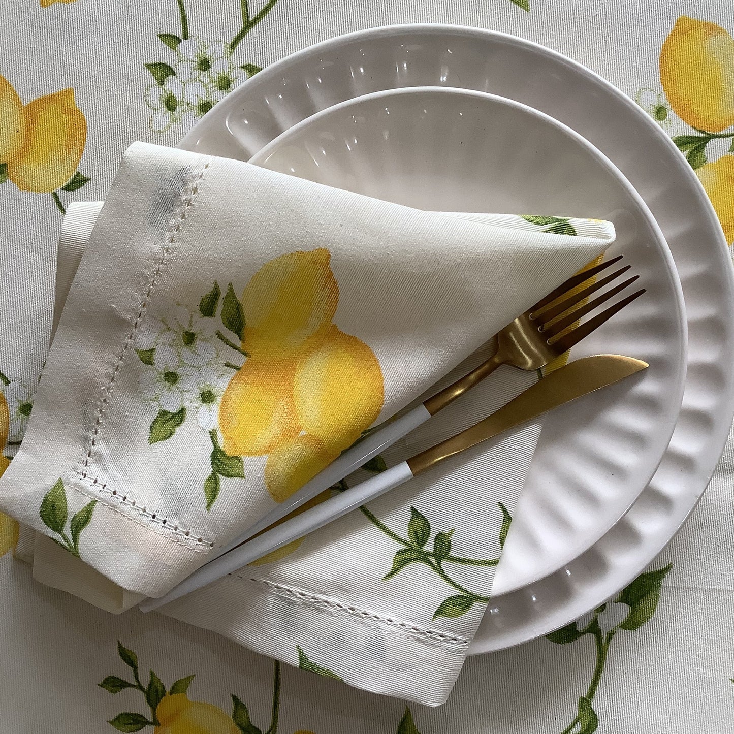 SERVILLETA LIMONES BEIGE (4 PZ)