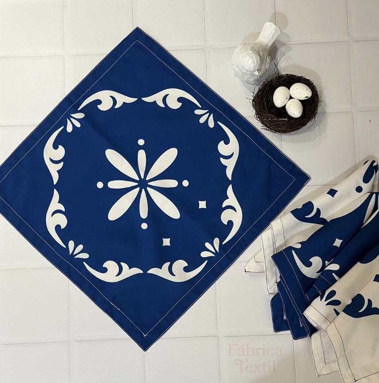 SERVILLETA MOSAICOS BLANCO (4 PZ)