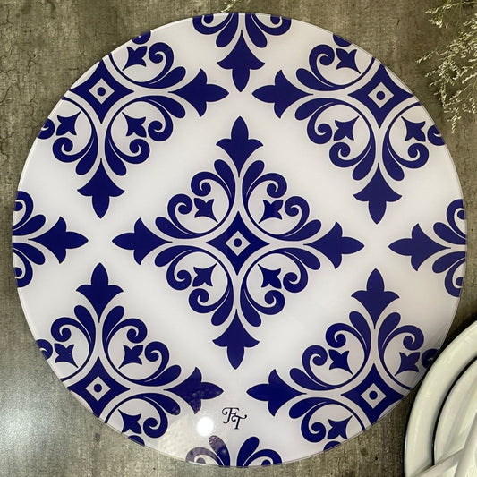 PLATO BASE COLECCIÓN MOSAICOS (4 PZ) (Colores)