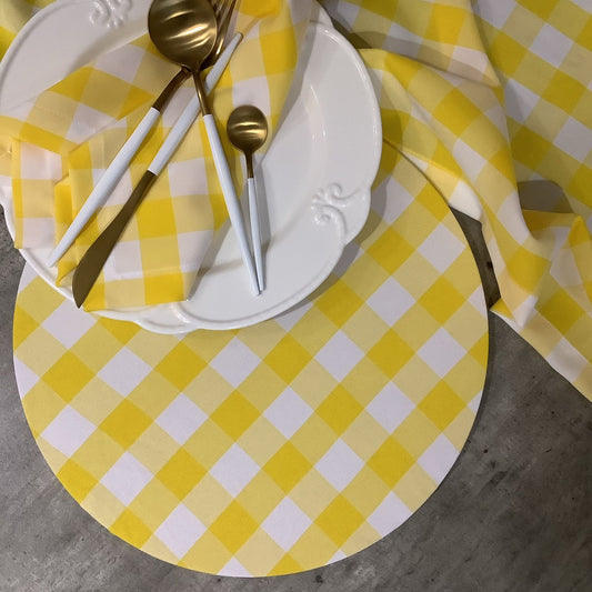 FUNDA PLATO PICNIC AMARILLO (4 PZ)