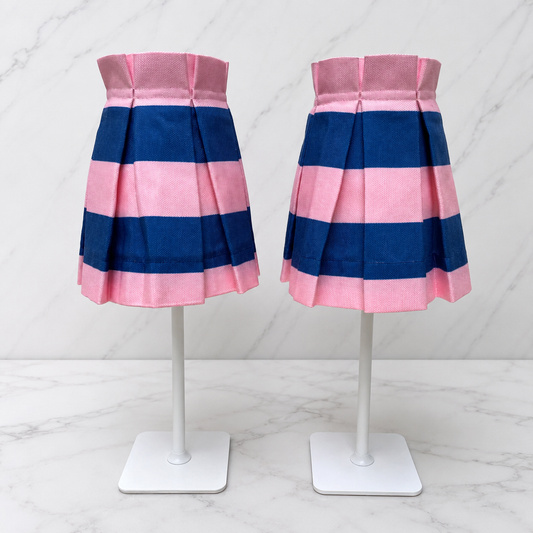 Lámparas azul rosa