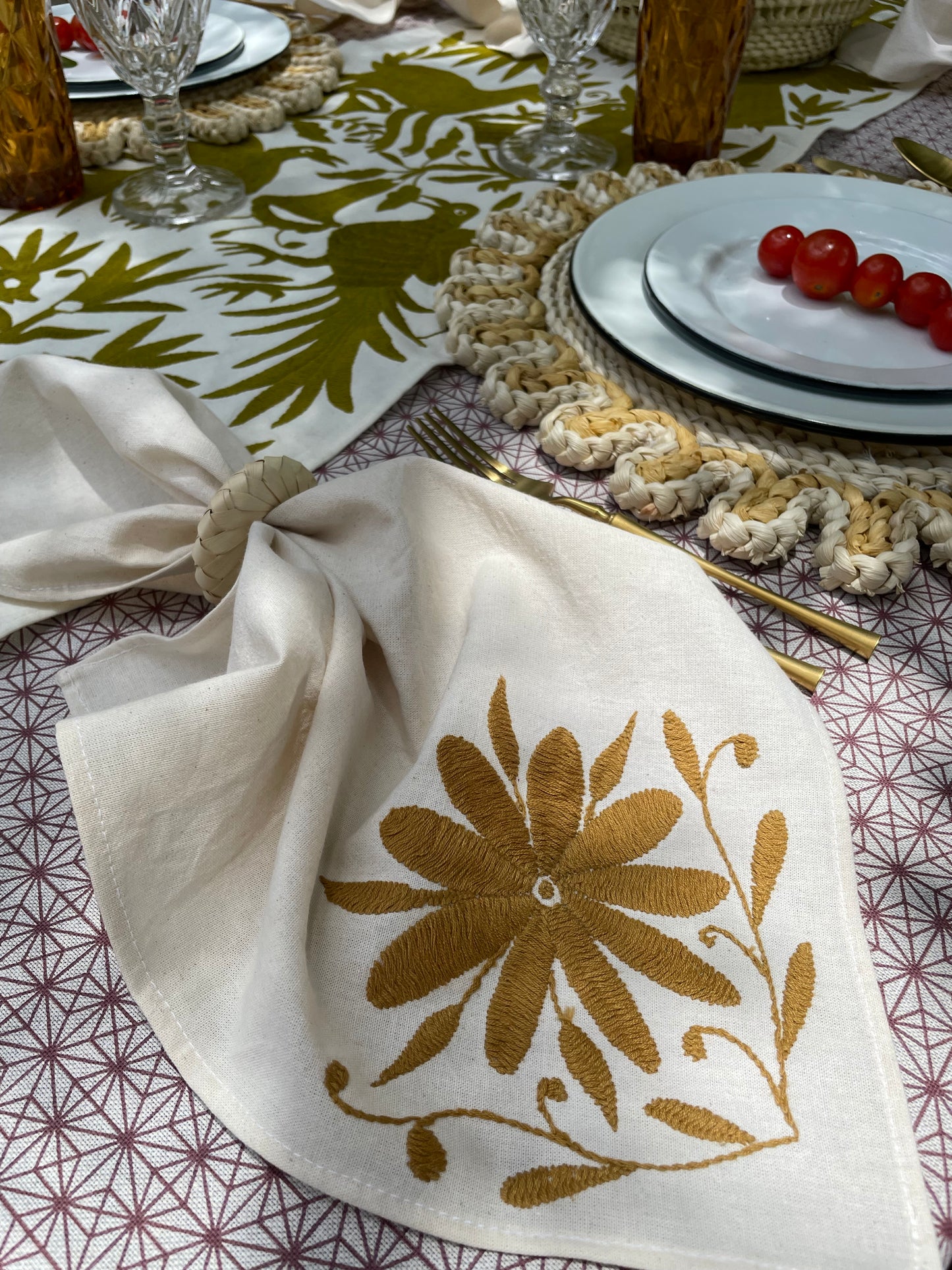 Servilletas bordadas Tenangos (4pz)