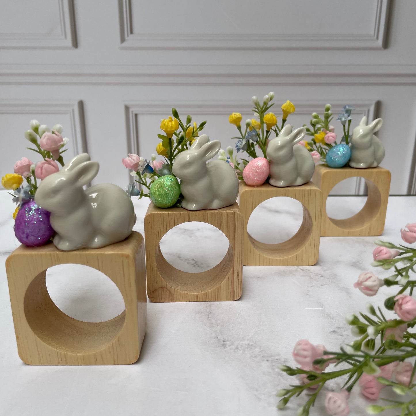 4 SERVILLETEROS PASCUA PASTEL