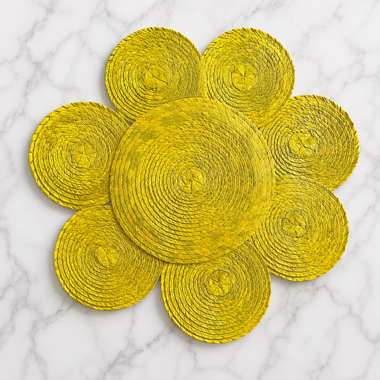 Individual flor amarilla (4pz)