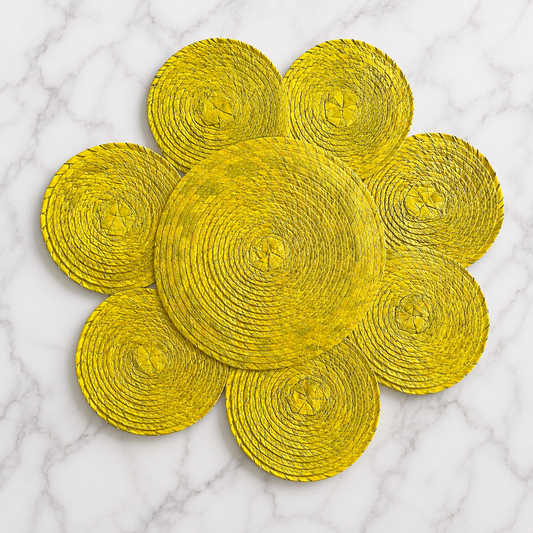 Individual flor amarilla (4pz)