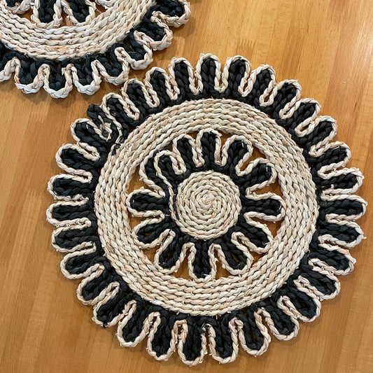 Individuales Boho Negro (4pz)