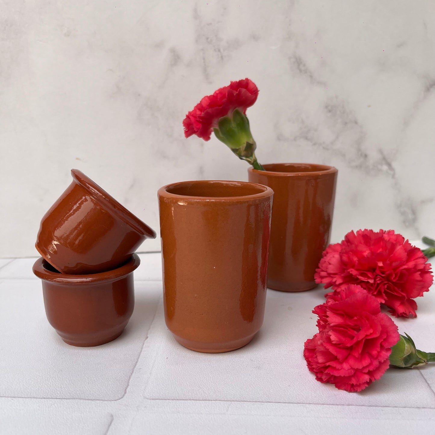 VASO TEQUILERO DE BARRO (6 PZ)