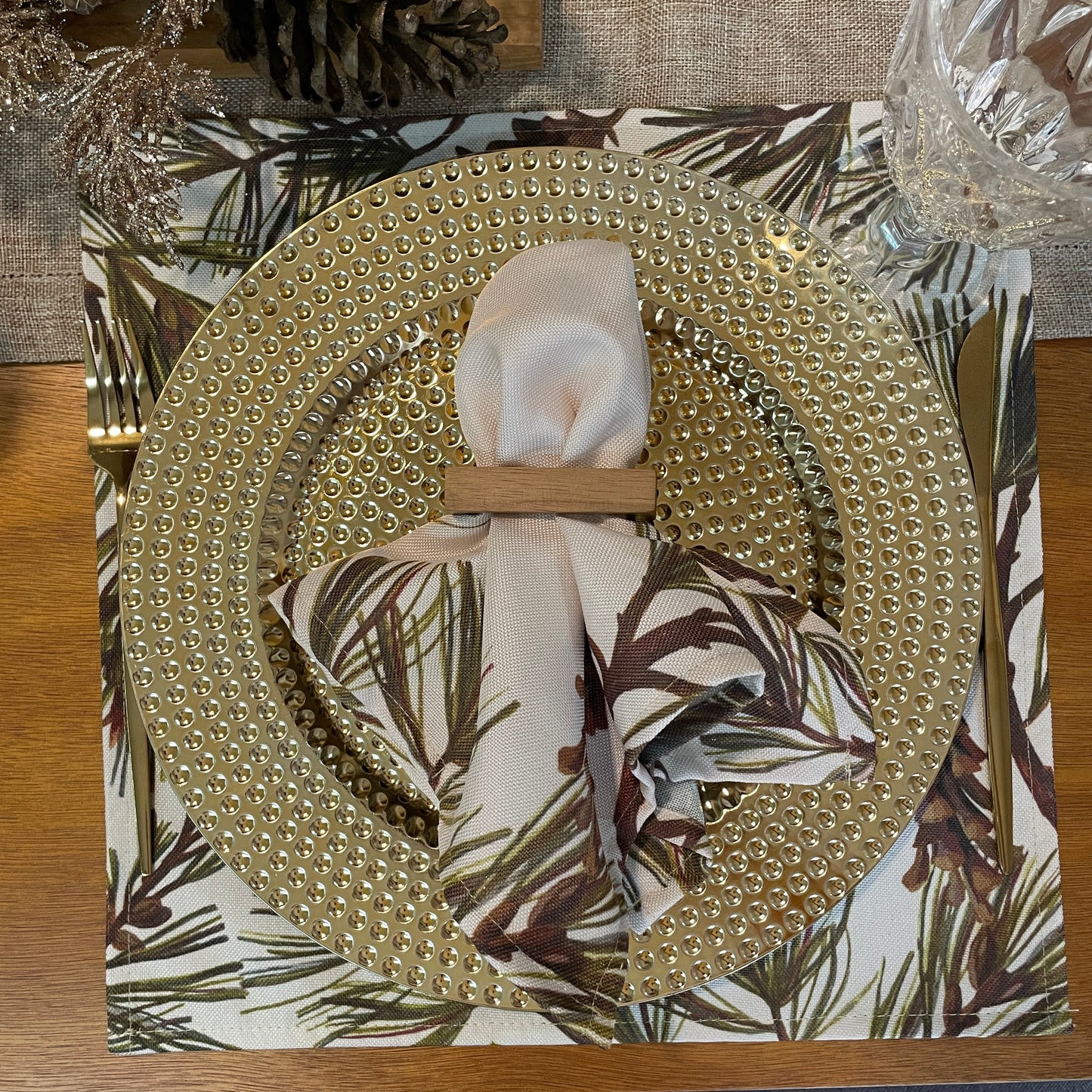 INDIVIDUAL TELA IMPERMEABLE PINECONES (4 PZ)