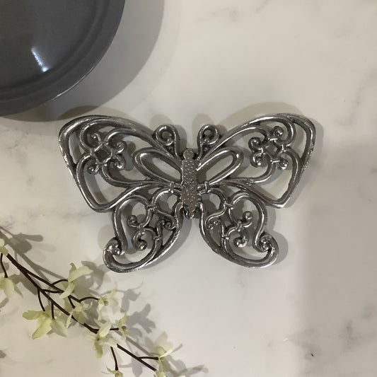 PORTACALIENTES PEWTER MARIPOSA