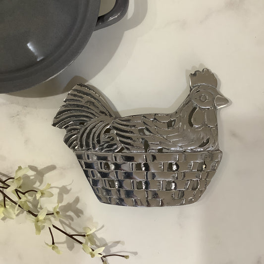 PORTACALIENTES PEWTER GALLINA