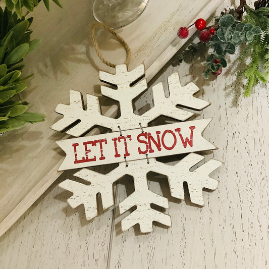 ACCESORIO NAVIDEÑO “LET IT SNOW”