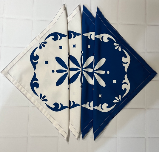 SERVILLETA MOSAICOS BLANCO (4 PZ)